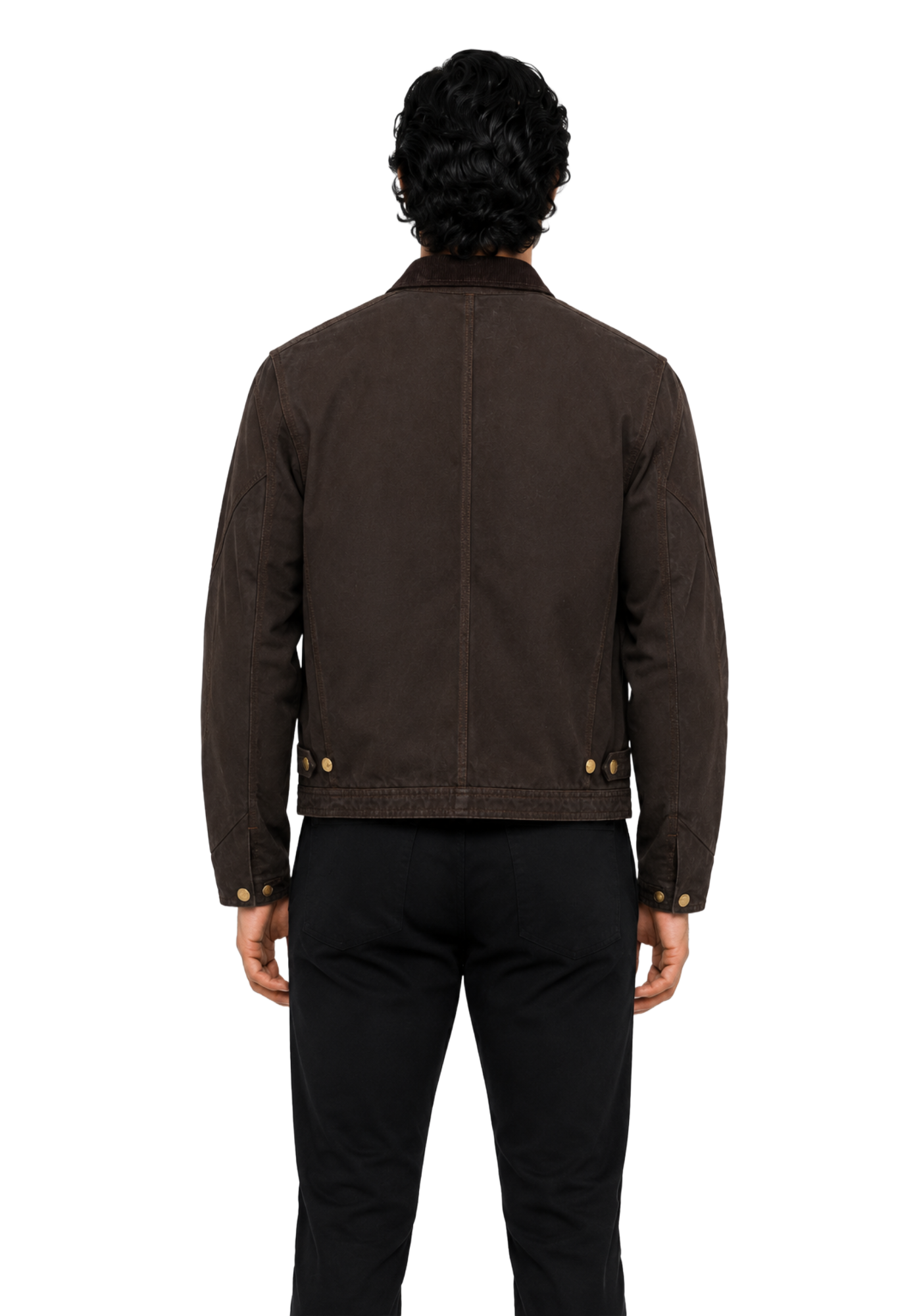 Pink and brown cotton crop jackets with shirt collars, long sleeves, embroidered Yankees graphics, angled pockets, and workwear seam details